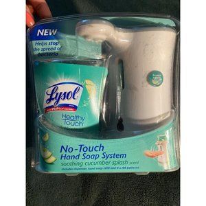 Lysol No-Touch Hand Soap System Soothing Cucumber Splash Scent 8.5 Fl Oz Expired